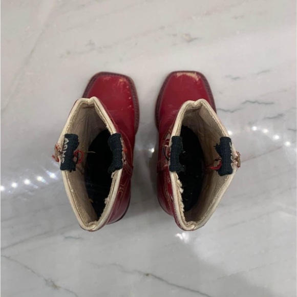 Vintage rare ACME red toddler/ infant cowboy boots - Picture 7 of 8